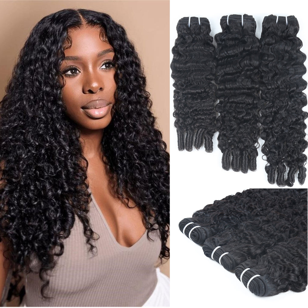 New In Burmese Curly Human Hair Bundles Deal