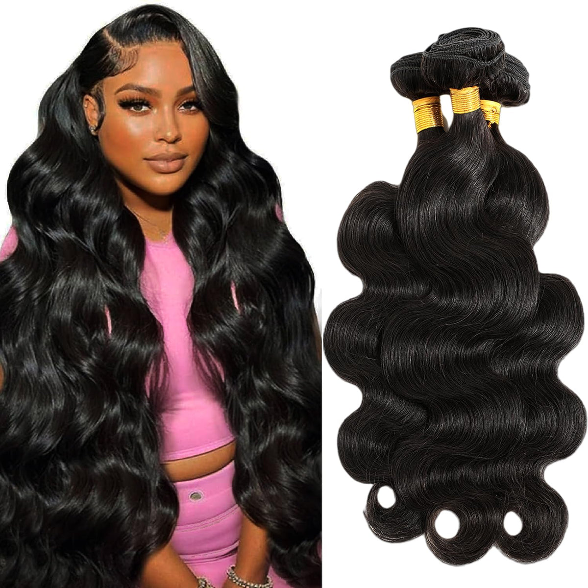 Body Wave Bundles Human Hair Unprocessed Brazilian Virgin Hair 3 Bundles