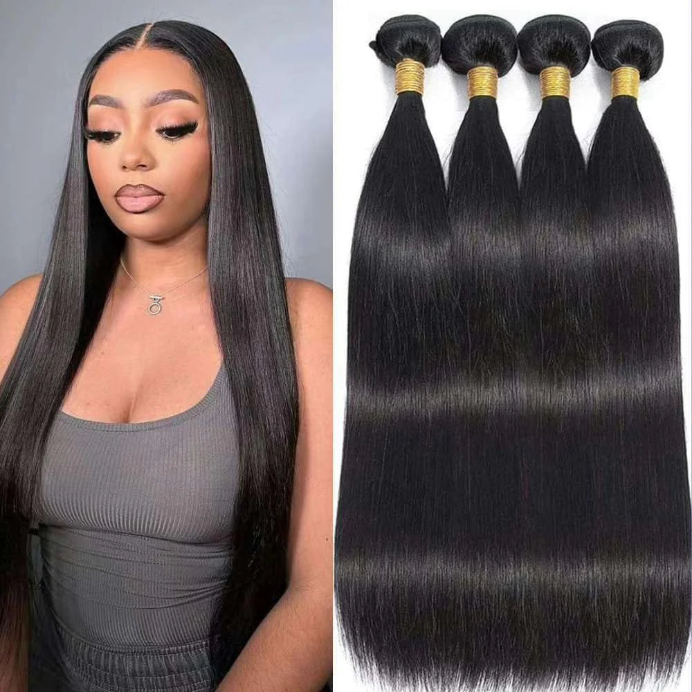 Premium Raw Virgin Hair Straight Bundles Human Hair Bundles 4 Pcs/pack