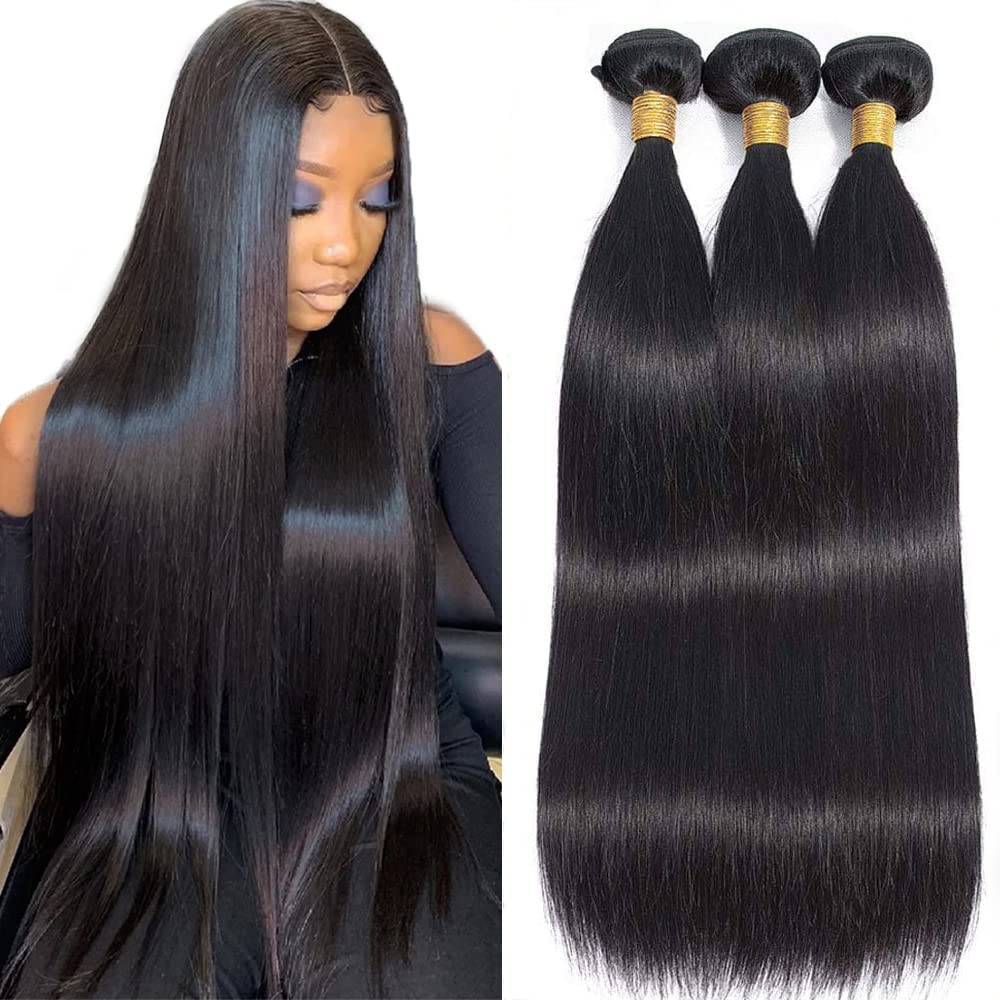 Straight Hair Bundles 10A Grade 100% Human Virgin Hair unprocessed