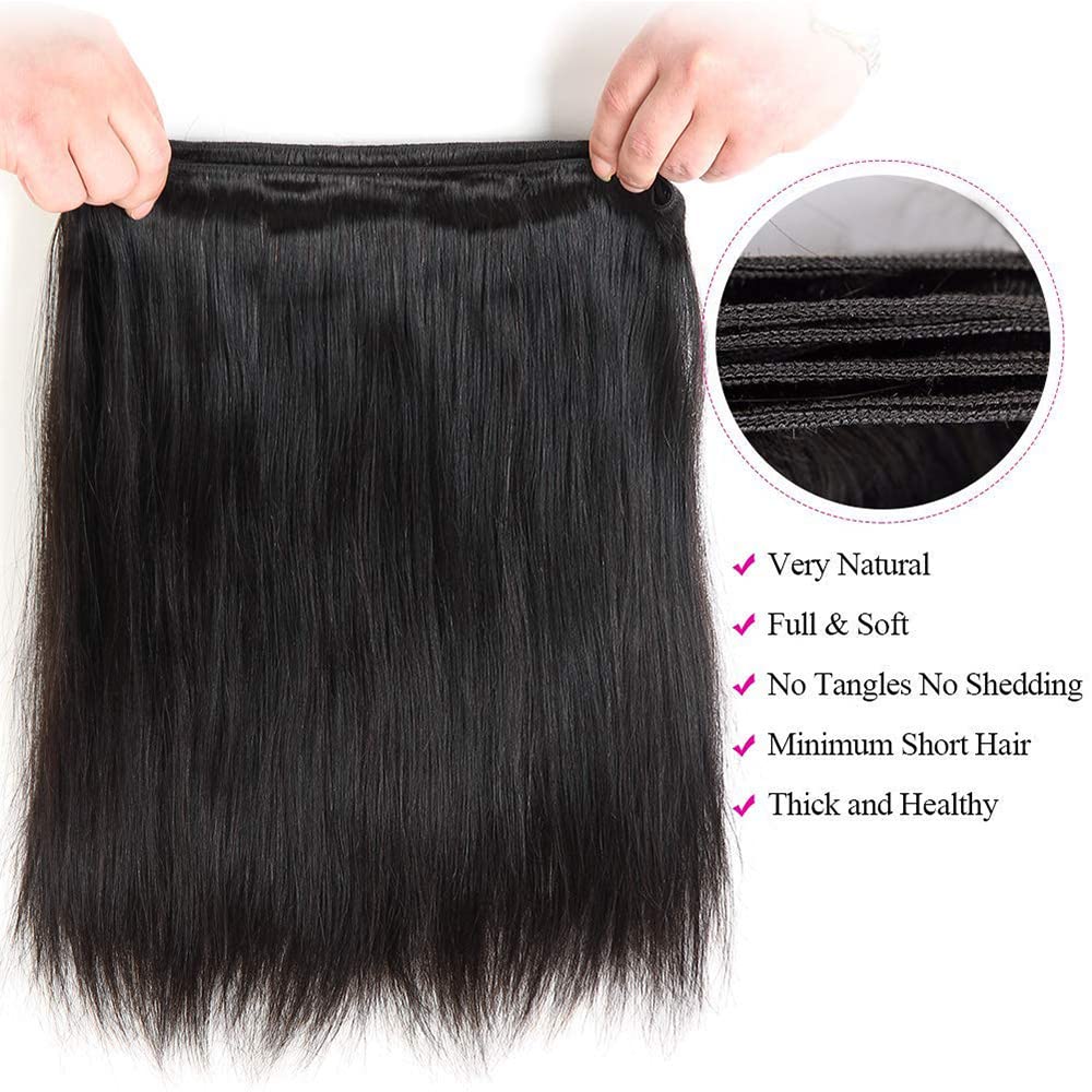 Straight Hair Bundles 10A Grade 100% Human Virgin Hair unprocessed