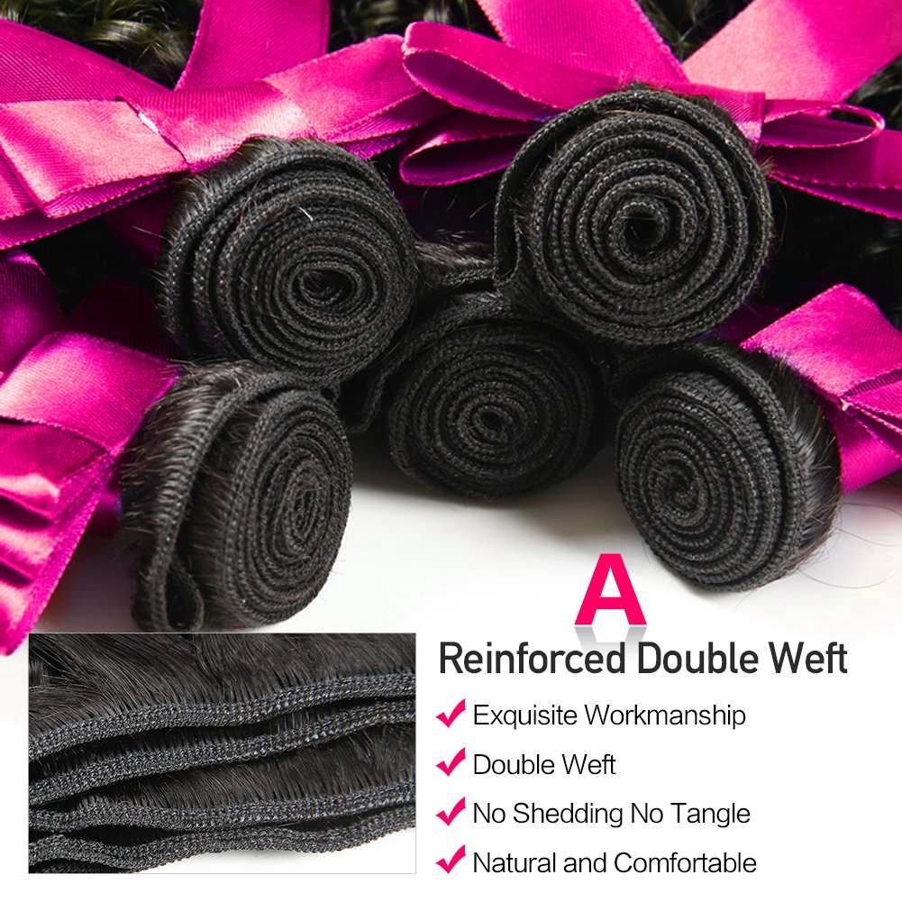Mongolian Kinky Curly Bundles 10A Grade 100% Human Virgin Hair unprocessed