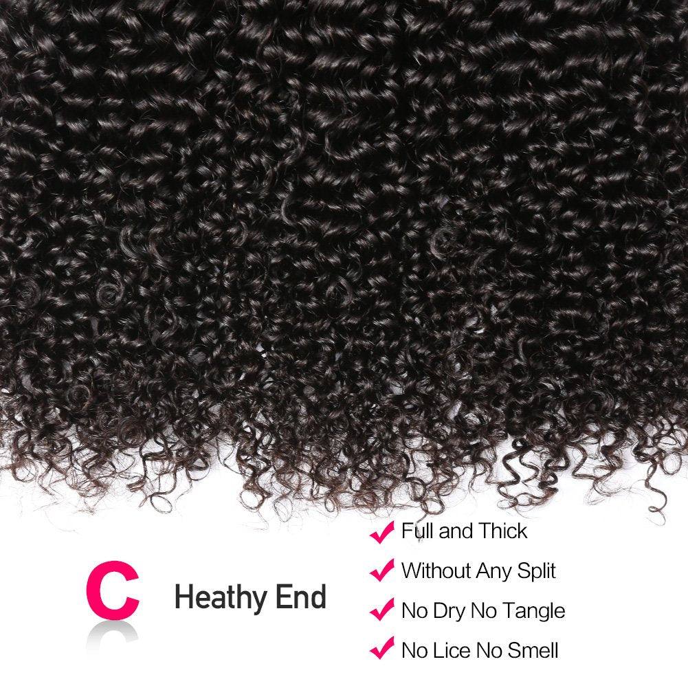 Mongolian Kinky Curly Bundles 10A Grade 100% Human Virgin Hair unprocessed