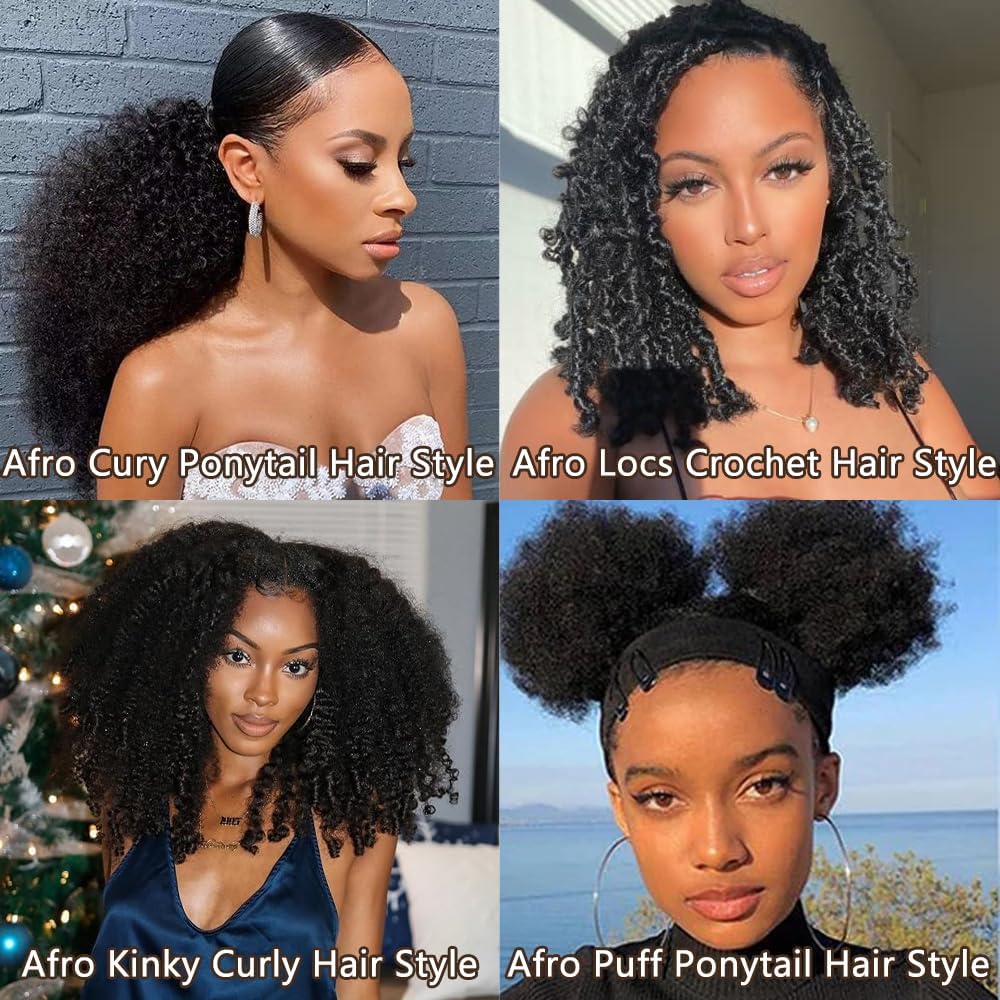 Mongolian Kinky Curly Bundles 10A Grade 100% Human Virgin Hair unprocessed