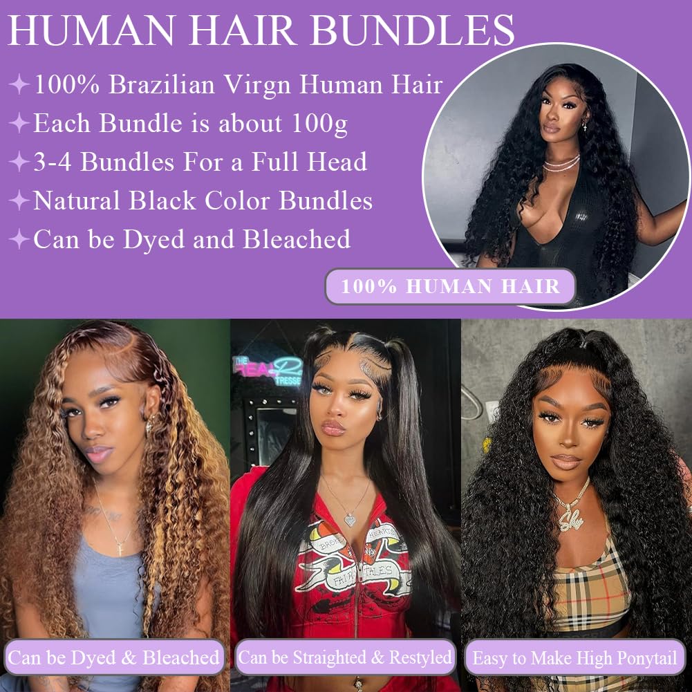 Deep Bundles Deal 10A Grade 100% Human Virgin Hair unprocessed