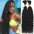 Human Braiding Hair for Boho Braids Deep Wave Bulk Human Hair