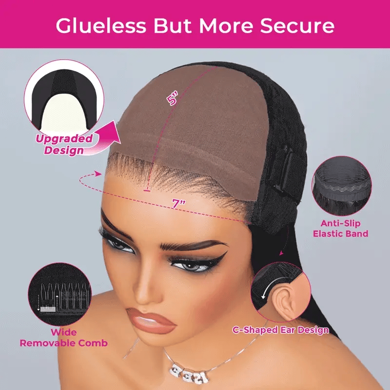 Straight Wear Go Glueless Bob Wigs Pre Cut HD Lace Closure Wigs