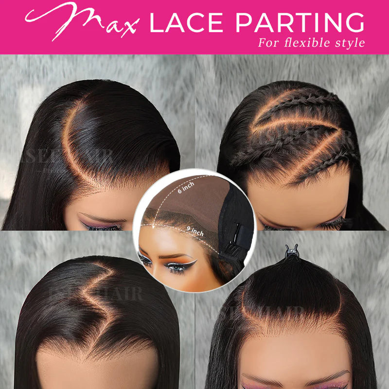 M-Cap Wear Go Water Wave 9x6 Pre-Bleached Tiny Knots Pre-Plucked HD Lace Glueless Wig